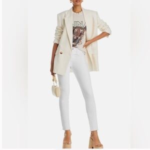 Principle Denim “Dreamer” Skinny Jeans White Size 30 – American Made Stretch